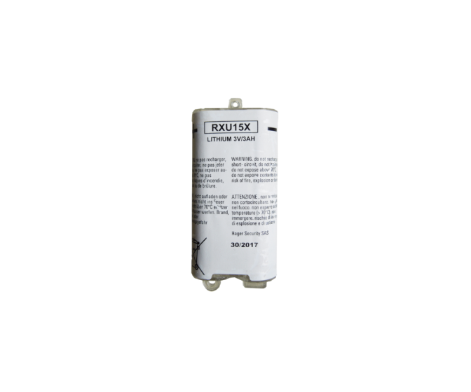 Batterie lithium RXU15X 3 V – 3 Ah compatible avec le détecteur de mouvement avec caméra vidéo DIAG29BVX