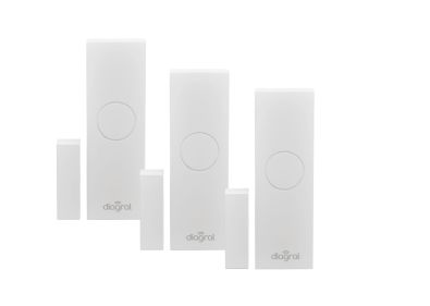 Lot de 3 détecteurs d'ouverture blancs MagShield LOTDIAG32BPX