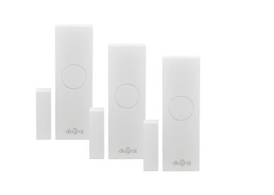 Lot de 3 détecteurs d'ouverture blancs MagShield LOTDIAG32BPX
