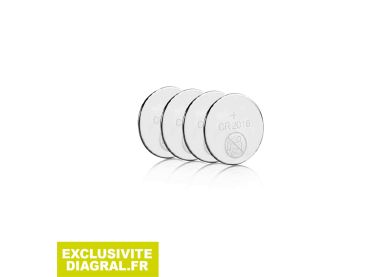 Lot de 4 piles CR2016 Lithium RXU27X